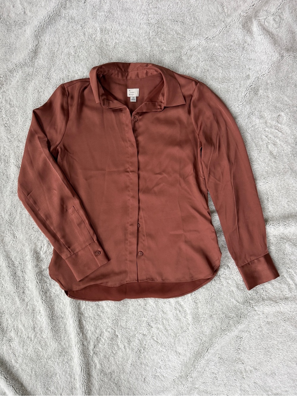 a new day Rust-Colored Women’s Dress Shirt